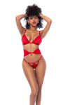 Mapale Heart Lace Bra Set Red-Rebel Romance