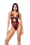 Rose Embroidery High-cut Teddy