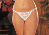 Shirley of Hollywood Scalloped Embroidery Crotchless Panty White