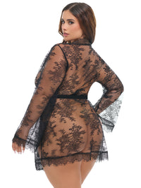 Amore Robe Feminine Black Lace