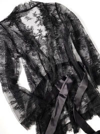 Amore Robe Feminine Black Lace
