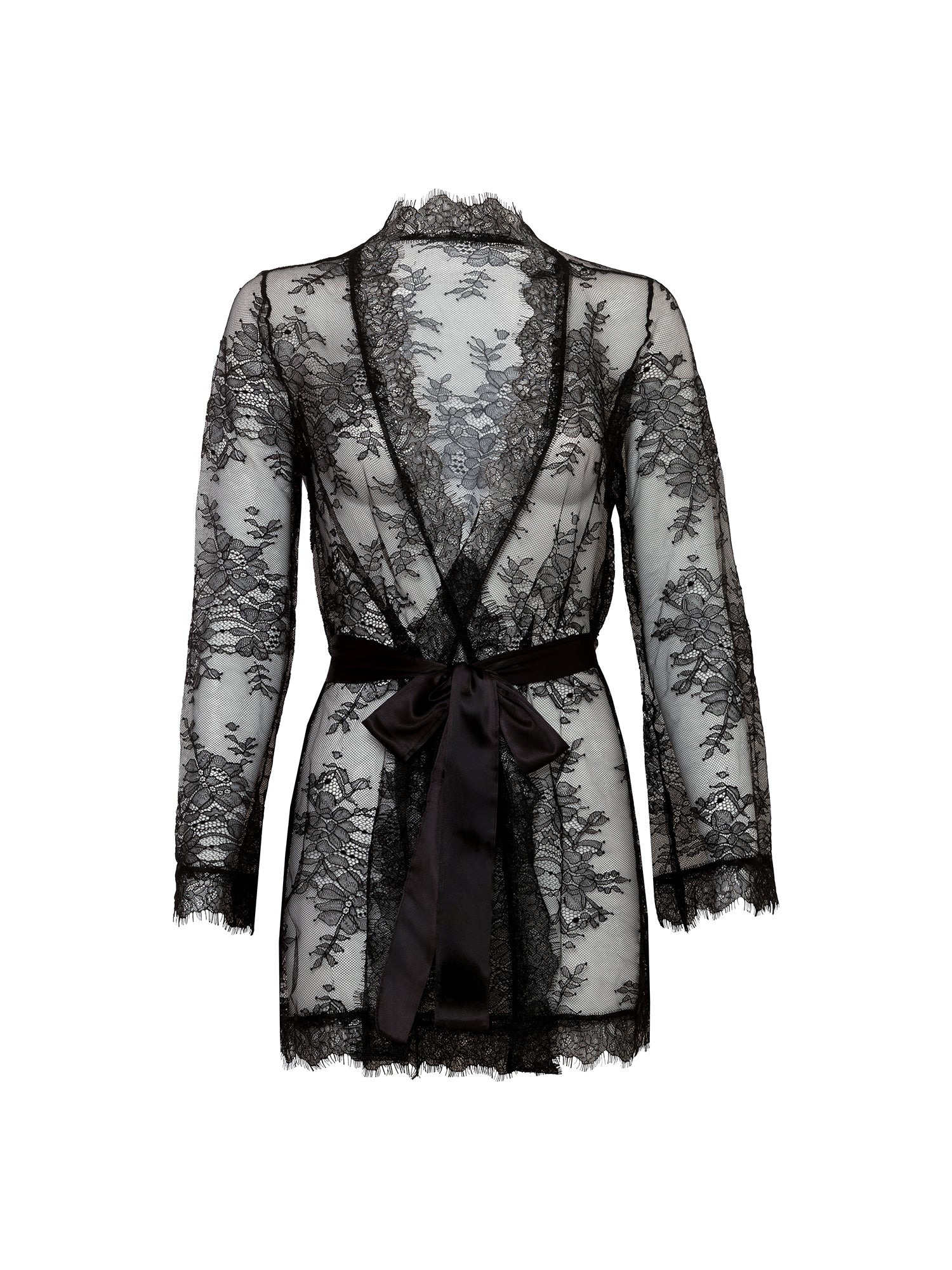 Amore Robe Feminine Black Lace