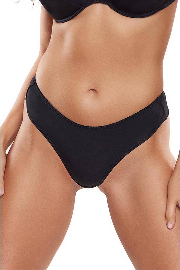 Axami 5788 Everyday Smooth Tanga Thong Black