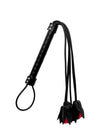 Premium Faux Leather Red Roses Lingerie Accessory Black