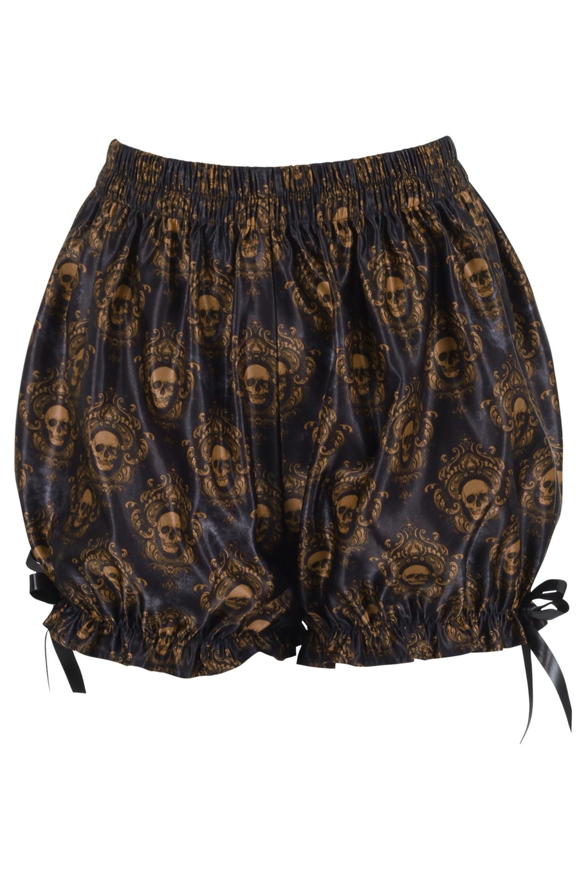 LIMITED EDITION Black & Gold Gothic Skull Print Bloomers