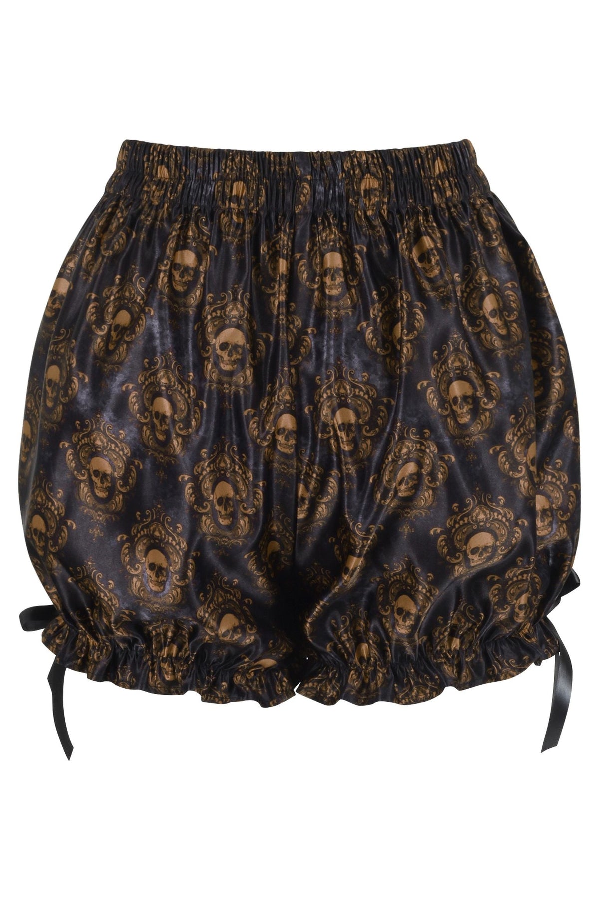 LIMITED EDITION Black & Gold Gothic Skull Print Bloomers