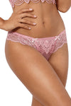 Axami Pink Rose Lace Thong
