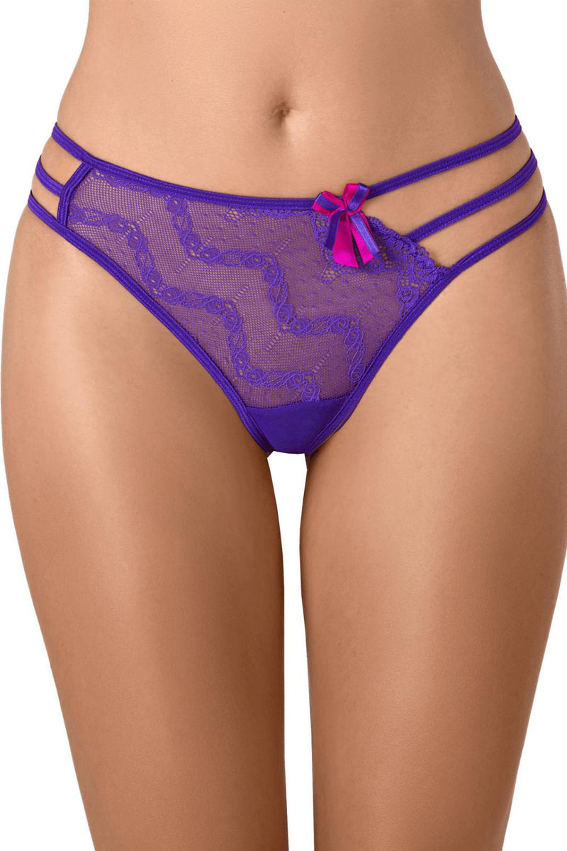 Axami Wisteria Lace V-String Thong