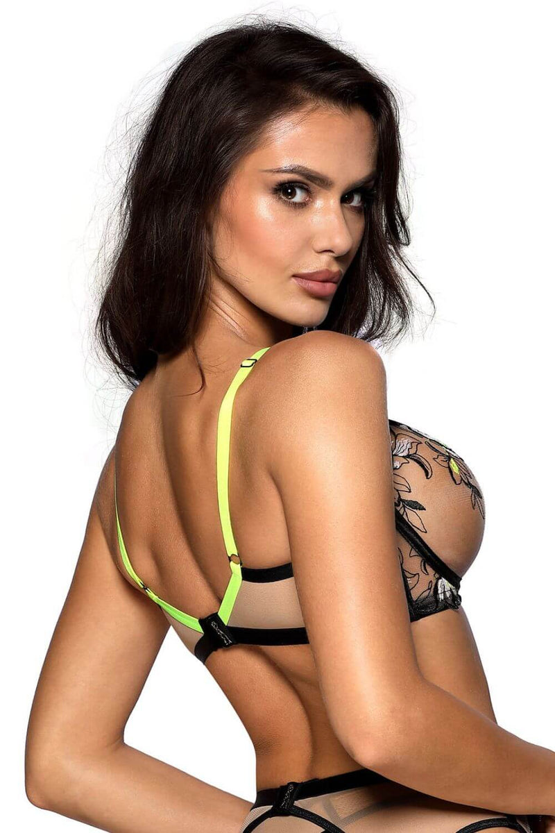 Axami 10141 Sheer Balconette Bra Passion Wave