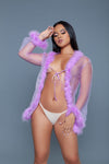 Burlesque BeWicked Bou Robe Lavender