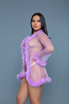 Burlesque BeWicked Bou Robe Lavender