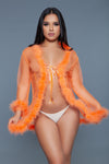 Burlesque BeWicked Bou Robe Neon Orange