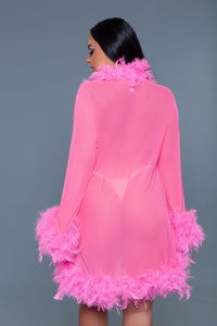 BeWicked Lux Robe Neon Pink