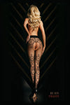 Black Secret 105 Crotchless Tights Black