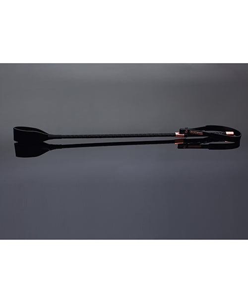 Coquette Pleasure Collection Matte Finish Vegan Leather Crop Black/Rose Gold-Rebel Romance