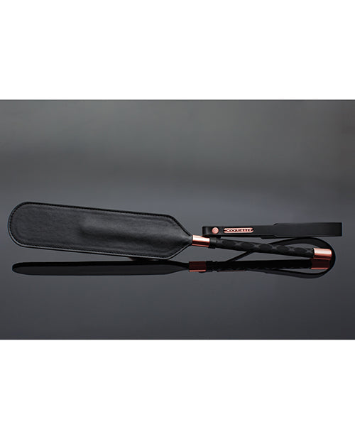 Coquette Pleasure Collection Vegan Leather Accessory Black/Rose Gold