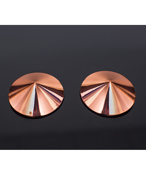 Coquette Pleasure Collection Metal Pasties Rose Gold