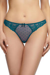 Dita Von Teese Fiamma Lace G-String Panty Corsaire Blue