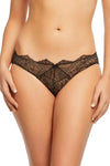 Dita Von Teese Lurex Lace Bikini Panty Black