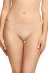 Dita Von Teese Lurex Lace G-String Panty Vintage Peach
