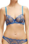 Dita Von Teese Severine Unlined Bra Cobalt