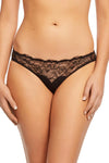 Dita Von Teese Tryst Leavers Lace Sheer Bikini Panty Black