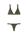 Fantasy Lingerie Queen Vibes BO$$ B*tch Bralette & Thong Panty Set-Rebel Romance