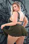 Fantasy Lingerie Queen Vibes BO$$ B*tch Suspender Skirt-Rebel Romance