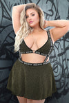 Fantasy Lingerie Queen Vibes BO$$ B*tch Suspender Skirt-Rebel Romance
