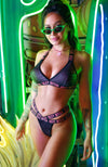 Fantasy Lingerie Vibes Sexy B*tch Bralette & Strappy Panty Bra Set-Rebel Romance