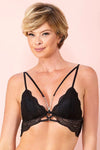 Fruit De La Passion Easy to Love Rhinestone Triangle Bra Black