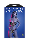 Glow Black Light Solar Flare Bra & Panty Set