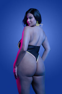 Fantasy Lingerie Glow Black Light Solar Flare Teddy