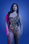 Glow Black Light Luminescent Teddy Queen