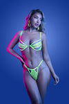 Glow Black Light Mind Control Bra & Panty Set