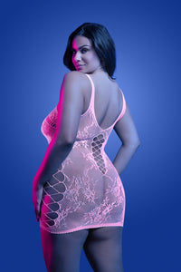 Fantasy Lingerie Glow Black Light Magnetism Dress