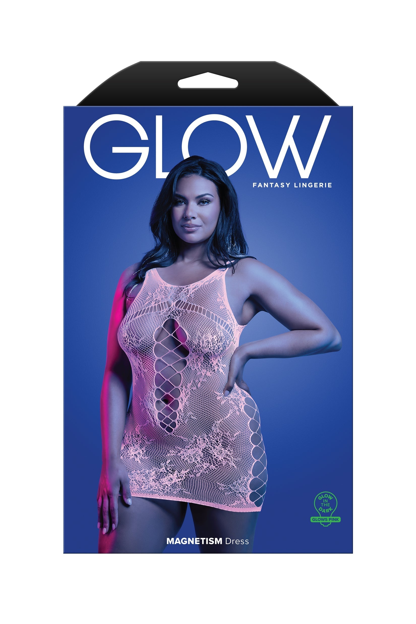 Fantasy Lingerie Glow Black Light Magnetism Dress