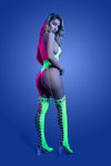 Glow Black Light Paradigm Teddy Bodystocking