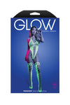 Glow Black Light Paradigm Teddy Bodystocking
