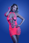 Glow Black Light Aphrodisiac Dress & Pasties