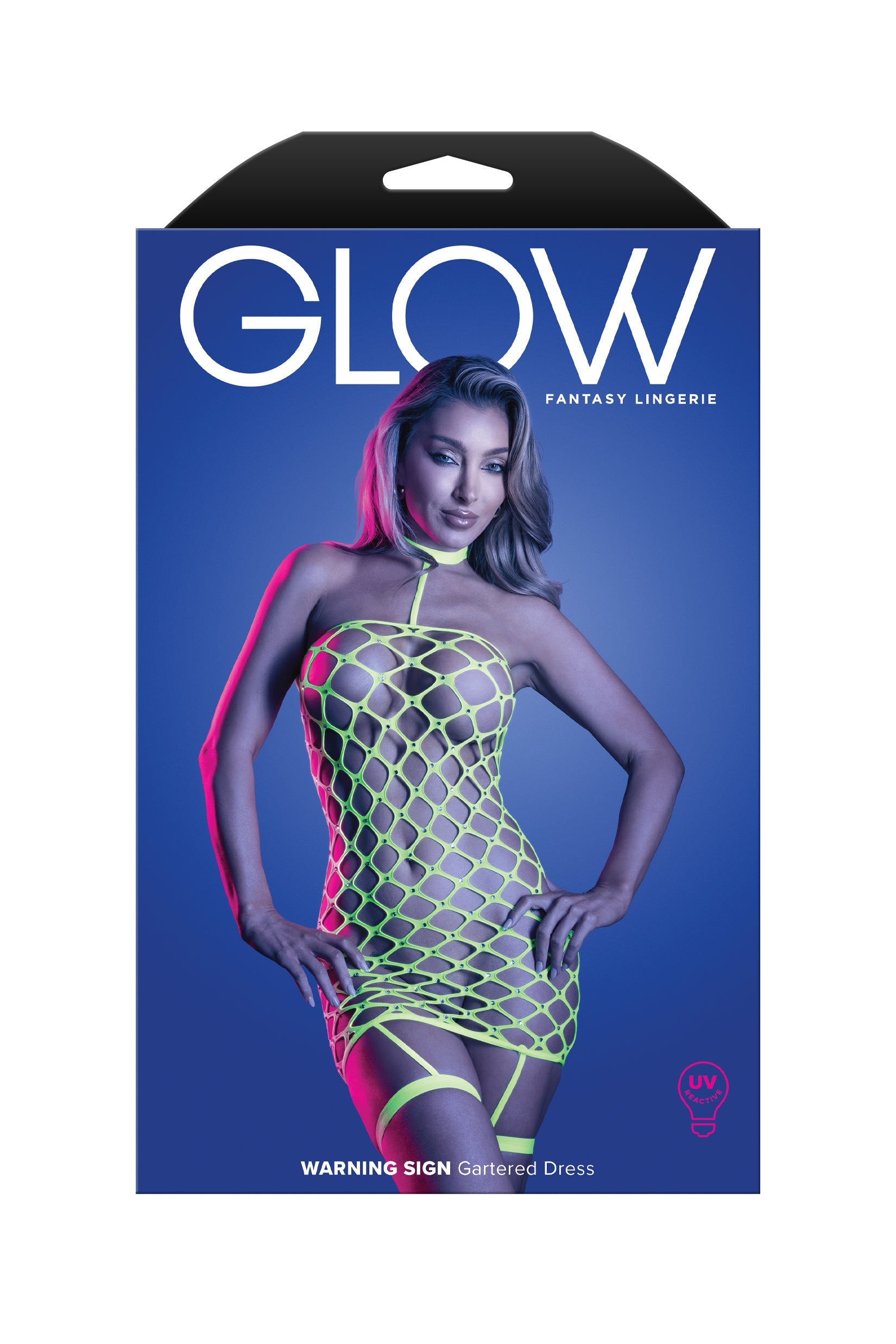 Glow Warning Sign Gartered Dress