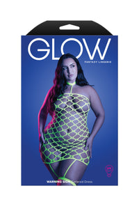 Queen Glow Warning Sign Gartered Dress