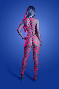 Glow Want It All Reversible Rhinestone Bodystocking & Pasti