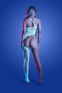 Glow Lights Get Low Bodystocking & Panty