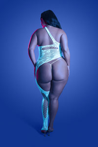 Queen Glow Lights Get Low Bodystocking & Panty