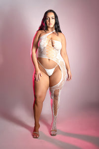 Queen Glow Lights Get Low Bodystocking & Panty