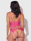 Harlow Bustier and Backless Hipster Set Fuchsia Purple