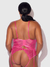 Harlow Bustier and Backless Hipster Set Fuchsia Purple