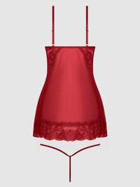 Harlow Lace & Mesh Babydoll & G-String Set