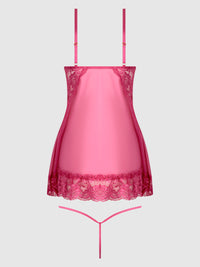 Harlow Lace & Mesh Babydoll & G-String Set